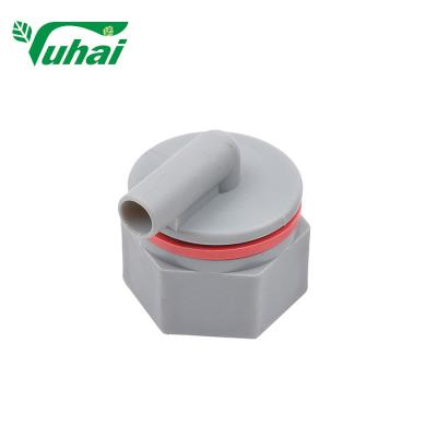 China Reliable Gray Valve Union Connect Teat To The Milk Bucket Adapter for sale