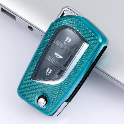 China Normcore/direct sales new luxury minimalist 2021 factory clear silicone car key case for Toyota for sale