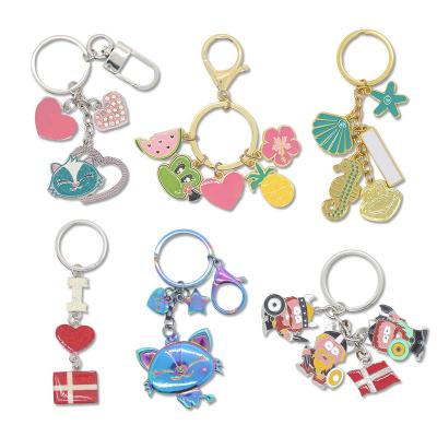 China Promotion & Wholesale Custom Logo Round Shape Metal Keyring Gift Key Chain for sale