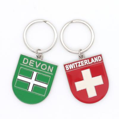 China Promotion & Wholesale Custom Logo Round Shape Metal Keyring Gift Key Chain for sale