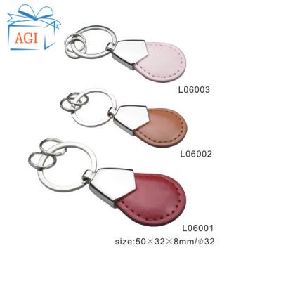 China Promotion & Factory Wholesale New Arrivals Gift 2021 New Arrivals Genuine Leather Car Genuine Leather Handmade PU Car Key Chain Holder for sale