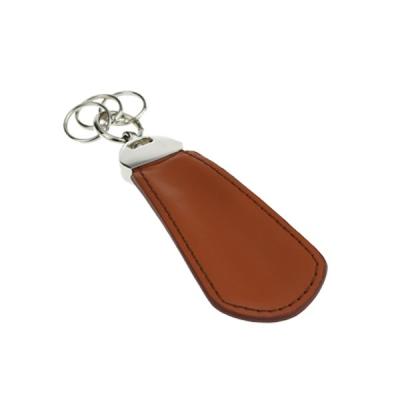 China Promotion & Concise Silver Leather Gift Promotion Key Chain / Mute Key Chain For Sale for sale