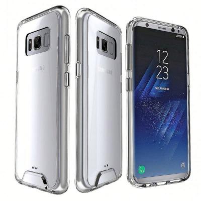 China Pc+tpu Co-molded Back Case For Samsung S8 Plus Transparent Case TPU+PC Anti-drop Protection Mobile Phone Case for sale