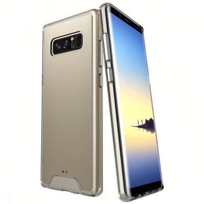 China Pc+tpu Co-molded Back Transparent Case 1.6mm Tpu+Pc Mobile Phone Cases For Samsung Note8, Mobile Phone Accessory Back Cover for sale