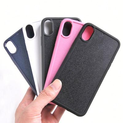 China Custom PC+TPU TPU PC Blank Groove Leather Case For iphone X Xr Xs Xsmax for sale