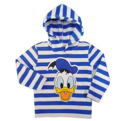 China Custom Boys Girls Hoodies and Sweatshirts Anti Shrink Logo Hoodie Printing Fleece White and Casual Striping for sale