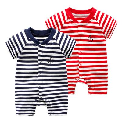 China Can be as customer requirements anti-static soft personality class one organic cotton summer short sleeve baby jumpsuit for sale