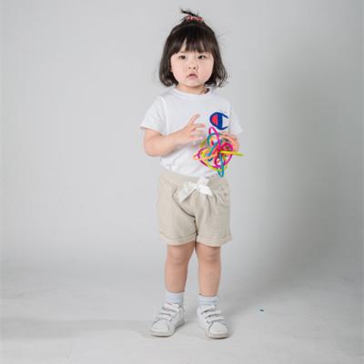 China Sustainable Fashion Kids Shorts Eco-Friendly Custom Made Baby Short Pants for sale