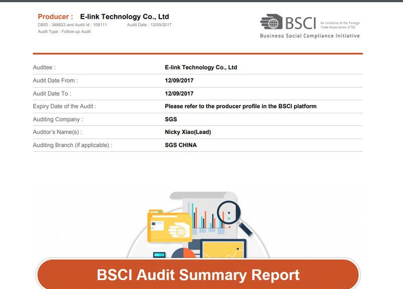 BSCI - E-Link Technology Co., Ltd.