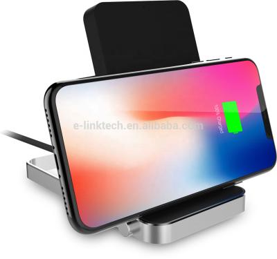 China Fashion Design And 2018 Newest Qi Fast Wireless Charging Pad Adjustable Charging Stand Qi Wireless Charger for sale