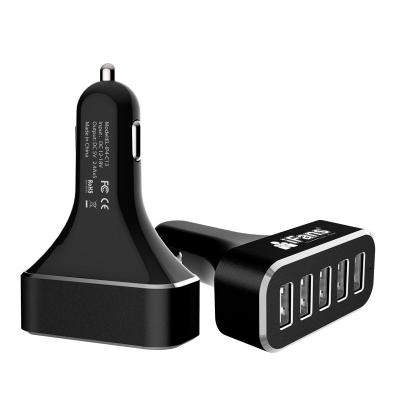 China OEM Super New Arrival Wholesale Mini 5 USB 12A Car Charger With Smart Controller ICs for sale