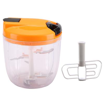 China 900ML Viable Manual Food Chopper Pull String Vegetable Chopper Fruit Nut Onion Cleaver for sale