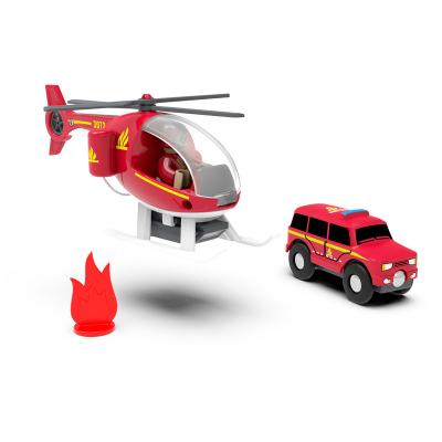 China Durable Puzzle 2 In 1 Friction Car Self Self Helicopter Sliding Assembling Toy DIY Dismantling Car Police for sale