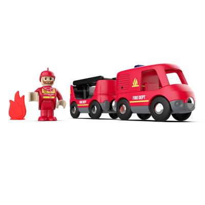 China Assemble Use Set Environmentally Friendly Children's Multi-Scenario Toys Fire Truck Remote Control Toy With Sound And Light for sale