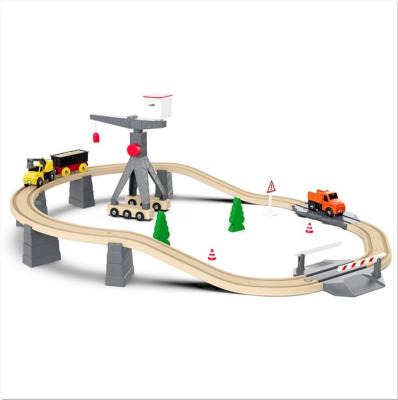 China Durable ABS+Beech Multifunctional Electric Classic Kids Train Table Toy Train Sets for sale