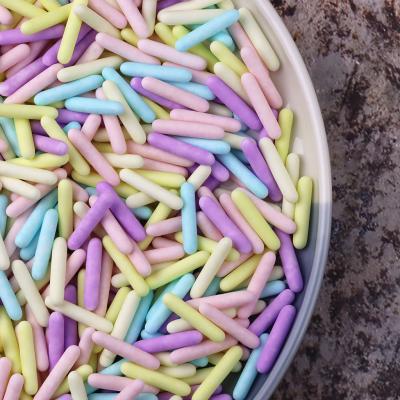 China Festive & Wholesale Price Newest Design Party Rainbow Color Sugar Rods Bake Ingredients Edible Decoration Sprinkles Candy For Cake Decoration for sale