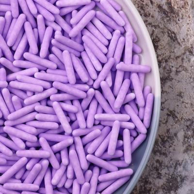 China Festive & Newest Party Mystery Design Wholesale Purple Rods Sugar Bake Ingredients Edible Decoration Sprinkles Candy For Cake Decorating for sale