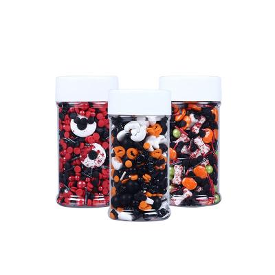 China Festive & Party Funny Halloween Day Sprinkles Mix Pressed Candy Can Be Eat Eyes Pumpkin Bat Shape Baking Ingredients For Cake Decoration for sale