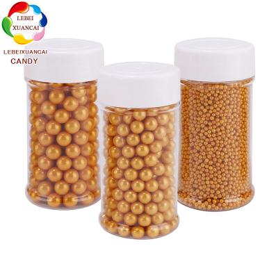 China Festive & Wholesale Party Sugar Beads Nonpareils For Ice Gold Cream and Cupcake Decorated Cake Decorating Ingredients Mixes Sprinkles for sale