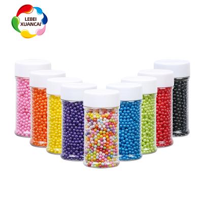 China Festive & Party 4mm Sugar Beads Sprinkles Candy Factory Bakery Ingredients Wholesalers For Ice Cream Lollipop Decoration for sale