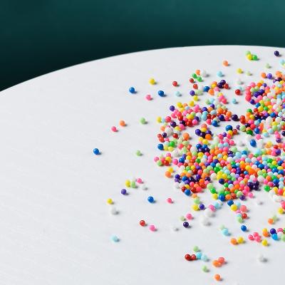 China Hot Selling Wholesale Nonpareils 2mm Sugar Beads Sprinkles Manufacturer Edible Rainbow Colorful Sugar Ball For Cake Decorations 2mm for sale