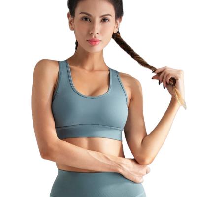 China Breathable Good Quality Running High Print Yoga Bra Full Coverage Neck Fitness Sports Bra Top For Women for sale