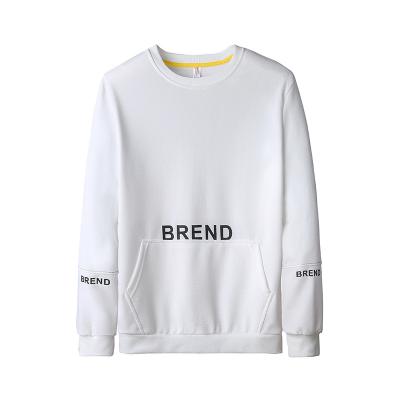 China Custom Logo Men's Sweatshirts White Crewneck Sweatshirt Cheap Plain Viable Oversized Pullover Sweatshirts for sale