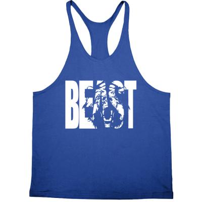 China QUICK DRY Custom Fitness Men's Workout Vest Gym Gym O Neck Sleeveless Tank Top for sale