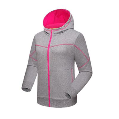 China High Quality Fitness Gym Anti-Wrinkle Zipper Run Loose Zipper Women's Casual Hoodies and Sweatshirts for sale