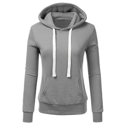 China Anti-Wrinkle Hoodies For Women Plain Empty Custom Women's Solid Color Hoodies And Sweatshirts Cotton Hoodies for sale