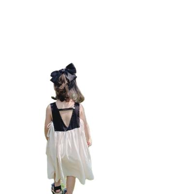 China Backless Children Dress Anti-static Girls Clothes 2021 Summer Kids Girls Off Shoulder Tutu Dress For Party Kids Clothing Casual Outfits for sale