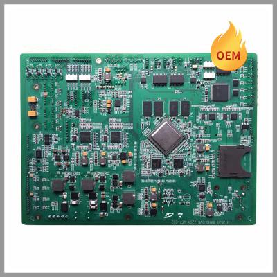 China Custom Fr4/Aluminum/Cu Printed Circuit Board Electronics Manufacturer PCB SMT DIP Assembly PCBA White Silk Green Gold for sale