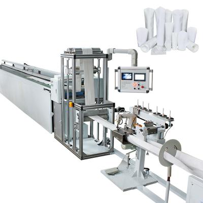 China Automatic PP Filter Bag Filter Sock Sewing Production Line Ultrasonic Filter Bag Sewing High Temperature Resistant Needle Felt Machine for sale