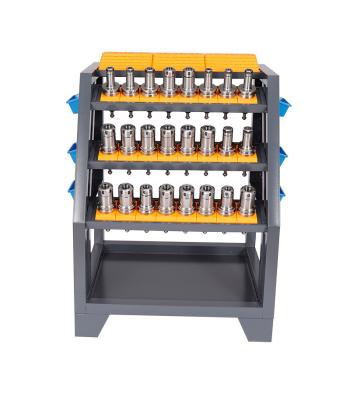 China Heavy Duty CNC Tool Handle Rack Multi-Layer Welding Storage Holder BT30BT40HSK Tool Bar Tool Placement Management E8001 for sale