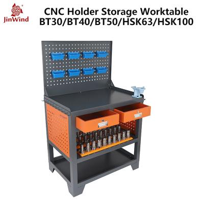 China CNC Rolling Tool Storage Tools Storage Trolley Handy CNC Tool Rack Fits CAT/BT/SK, HSK A15 for sale