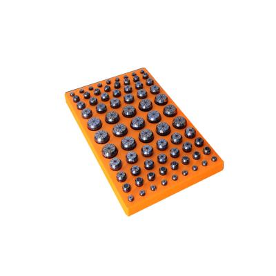 China High Capacity CNC 75 Holes Flatbed Plastic Storage Ring Box CNC Assorted Container For Workshop for sale