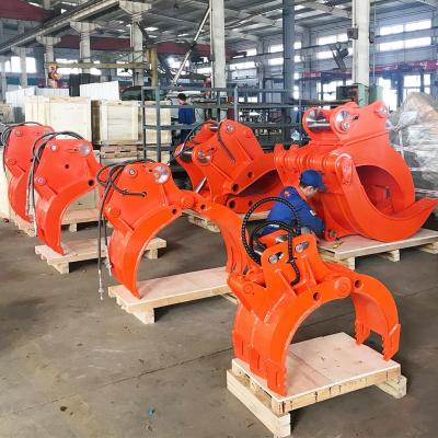 China Factory Price High Rate OEM Excavator Hydraulic Farms Redemption Stone Log Grapple for sale