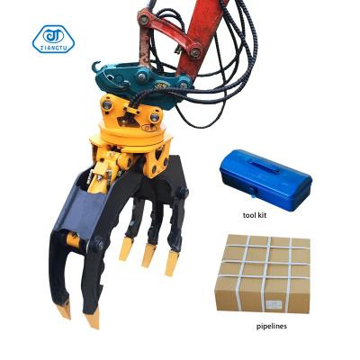 China Factory 360 Degree Rotating Hydraulic Stone Grab Excavator for PC200 PC300 for sale