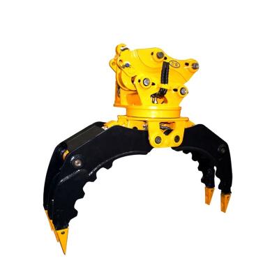 China 20 ton excavator rotating stone trusses grapple for sale made in china for sale