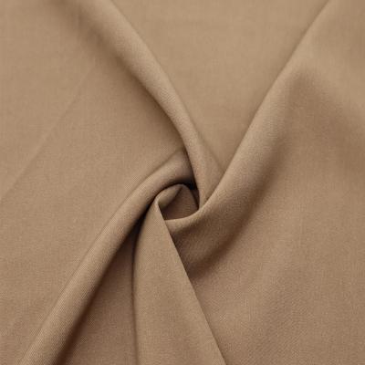 China Comfortable 93%polyester 7%spandex twill weave stretch skirts suit pants Shrink-resistant thick imitated silk four way fabric for sale