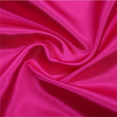 China 100% Organic Polyester Lining Garment 75D*150D Stretch Satin Fabric for sale