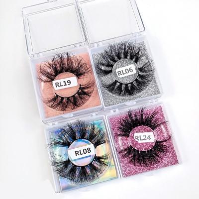 China Wholesale Thick Mink Lashes Strip 3D Mink Eye Lashes Mink Lashes and Private Label Sellers 25mm Vegan for sale