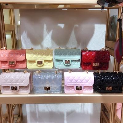 China New 2021 fashion jelly bag fairy little mini perfume chain bag fashion jelly girl shoulder handbag for sale