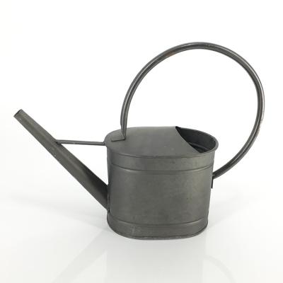 China Home Decorations Dark Aged Decorative Zinc Metal Make Watering Can for sale