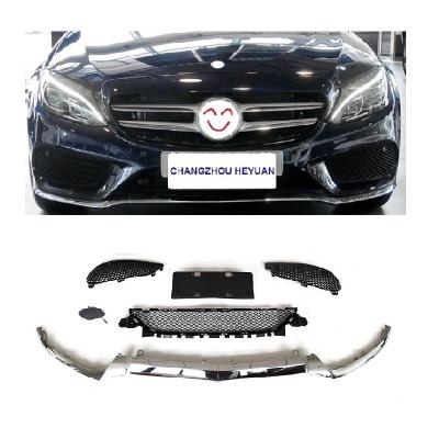 China Auto Parts Plastic Front Bumper Grille For Benz C Class W205 2015-2018 2058851374 2058851474 2058851574 for sale