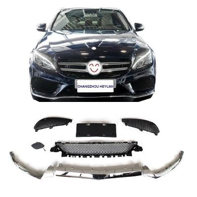 China Plastic Automotive Front Bumper Grille Body Kit For Benz C Class W205 2015-2018 2058851374 2058851474 2058851574 for sale