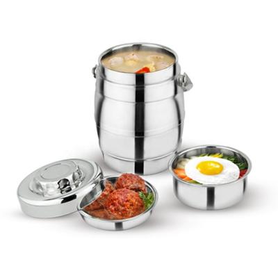 China Wholesale Portable Freshness Storage Lunch Box Stainless Steel Thermos Food Container Food Carrier Hot Pot for sale