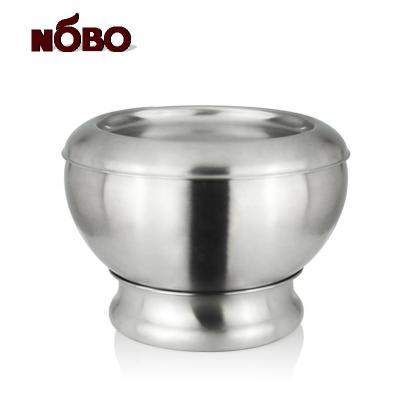 China Sustainable High Quality Buddhist Chanting Bowl 304 Stainless Steel Tender Bowl Alms Bowl With Lid for sale