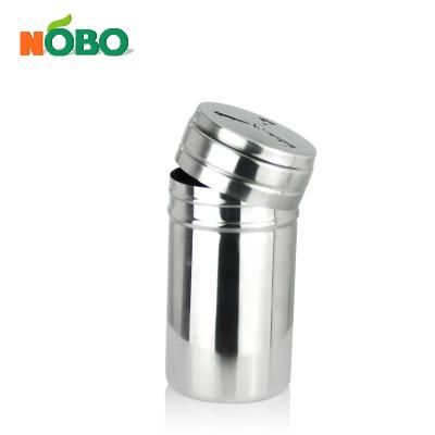 China Viable Kitchen Stainless Steel Container Herbs Spices Tools Condiments Seasoning Bottles With Hole for sale