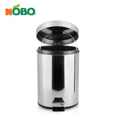 China Sustainable Household Kitchen Foot Pedal Metal Stainless Steel Rubbish Bin Trash Cans For Sale for sale